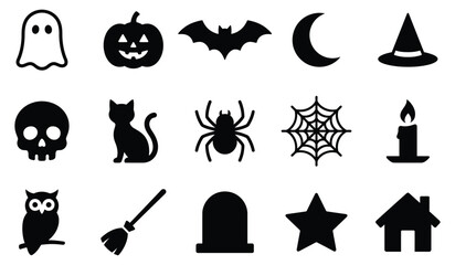 Fototapeta premium Set of diverse professional vector icons for web design and digital interface development.