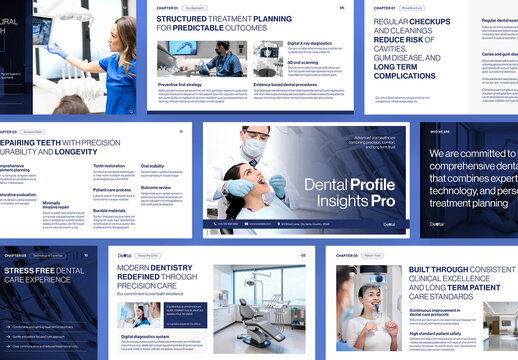 Dental Presentation Template for Dentist, Medical, Hospital, Healthcare & Hospital Themed Pitch Deck
