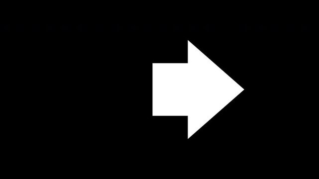 Large Play Arrow with Vertical Speed Bars Animation Prores Alpha 4K 60 fps