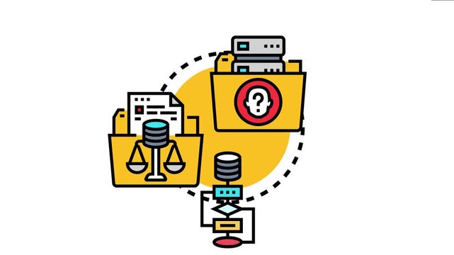 Business master data governance concept an organized system managing and controlling enterprise information. Ensuring data quality. Compliance
