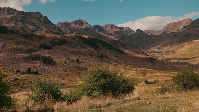 Beautiful summer landscape of Oz de Tena valley in Huesca, Aragon