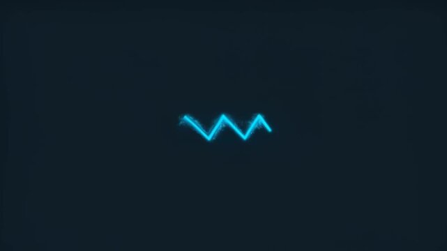 An animated glowing blue line moving across a dark background, creating a futuristic ambiance