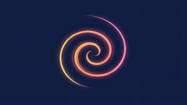 Colorful swirling vortex design with smooth gradients and soft glowing edges against a dark background