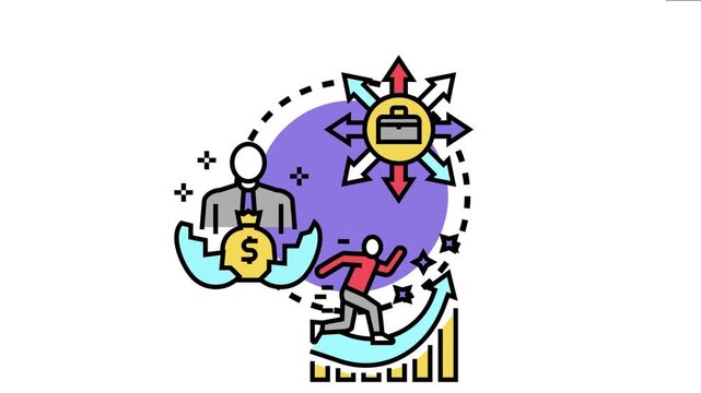 Business strategy planning involves making decisions to maximize earnings, representing opportunities for growth, investment, and achieving financial success and profit