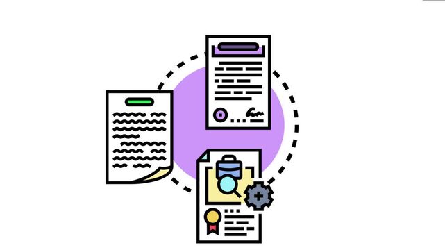 Documents outlining crucial business agreements, legal agreements, and company papers for signing, review, analysis, and process development, forming essential corporate records