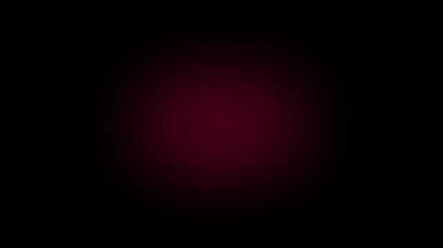 A soft, vibrant glow centered on a black background, perfect for motion graphics or background lighting effects. Blinking light animation.