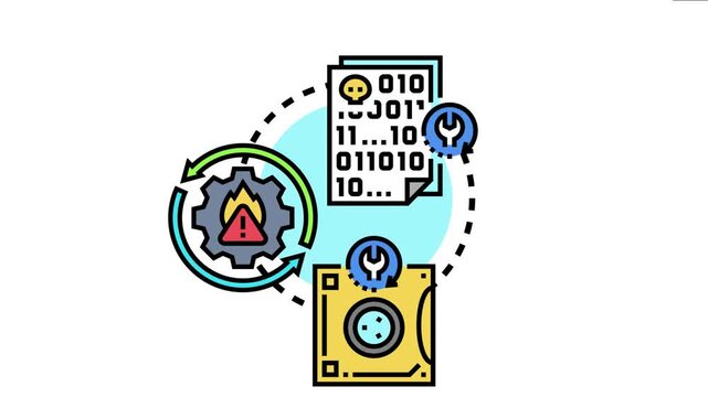 It strategy data loss protection, system restoration, and disaster recovery processes within a continuous cycle ensuring operational resilience and security