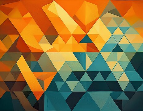 abstract triangle pattern banner design
