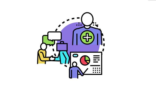Business collaborator concept professionals engaging in partnership discussions. Shaking hands. And presenting financial data. Symbolizing teamwork. Support