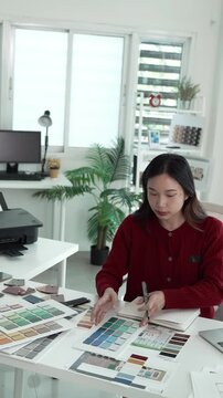 Architect could develop a concept for the design house in modern office.