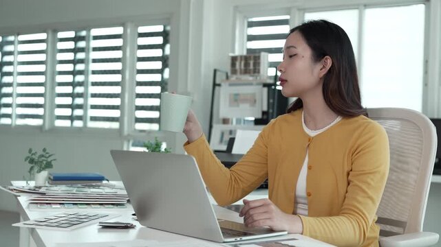 Architect could develop a concept for the design house in modern office.