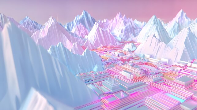 vortex formed by glowing circuitry spiraling through a multidimensional digital environment filled with energy