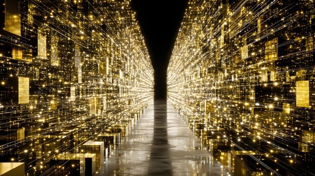 underground techno city illuminated by neon rivers, autonomous robots navigating complex digital streets beneath a futuristic megacity