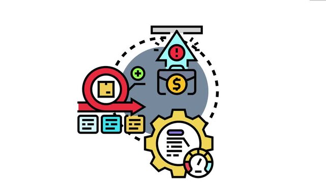 Business agility strategy implementing iterative processes, adapting to change, and optimizing operations for rapid development, problem solving, and achieving growth goals