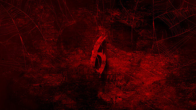 Countdown Spooky Red Grunge Horror Spiderwebs and Ghostly Skull Movie Film Halloween Scary Trailer Titles Cinematic Openers Intro Background
