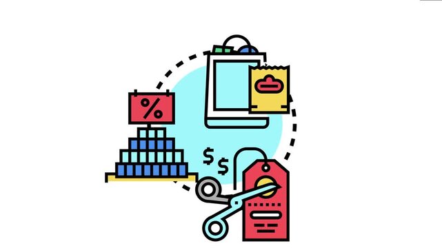 Bundling merchandise concept depicting shopping, e commerce, and various discount strategies for customers seeking value and attractive deals