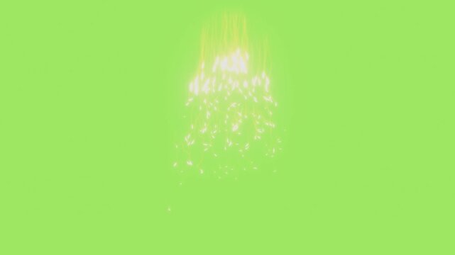 Minimal lime green backdrop provides a clean procedural surface in a seamless 3D render built for broadcast titling and visual presentation