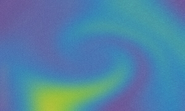Abstract gradient background minimal pattern glowing light blured wave spiral colorful green blue banner wallpaper grain texture noise surface grainy