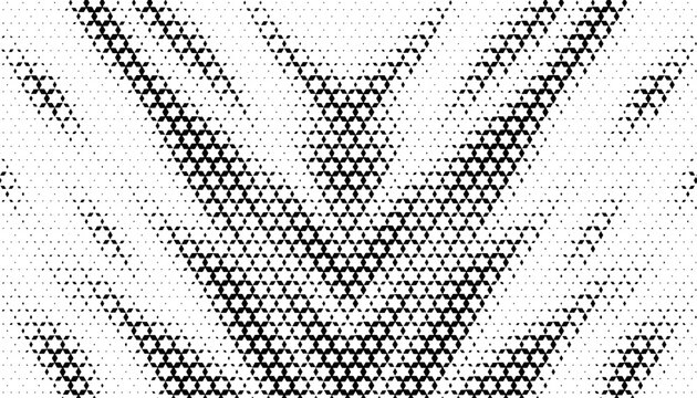 Black and white smooth transition of halftone pattern with hexagonal shape for sporty design element and modern background. Editable graphic resource. Vector format illustration. EPS10