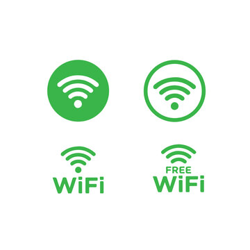 WiFi network icons and logos for business and travel use