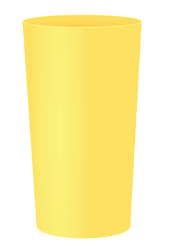 Cardboard or plastic coffee cup. vector illustration