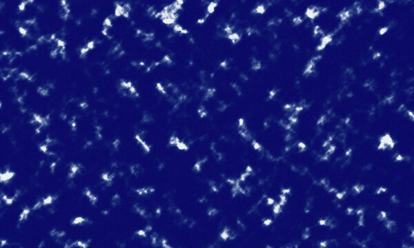 Abstract dark blue background with glowing white light spots