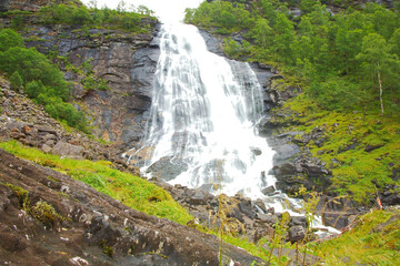 Obraz premium Wasserfall in Norwegen