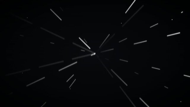 Minimalist white analog clock face animation sequence on black background for time concept