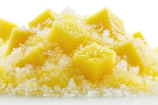 Frozen Mango Cubes in Sugar