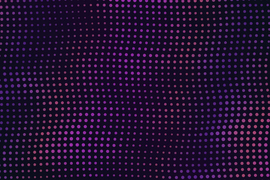 Modern dark purple and pink halftone dots pattern background with seamless gradient vector for high tech graphic theme