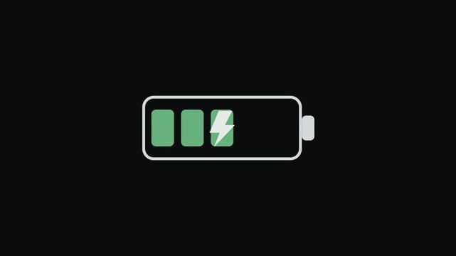 Battery charging animation