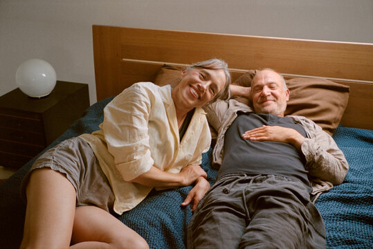 Couple on bed