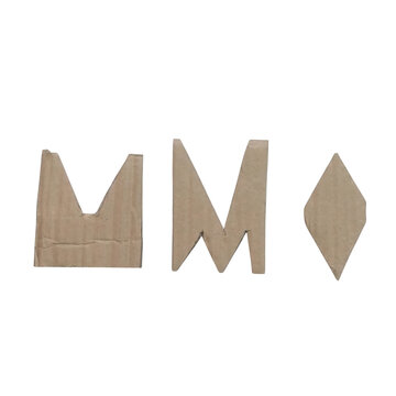 Golden metallic letter "m" on black background, style golden letter m metallic gold m typography monogram made by torn paper with white background