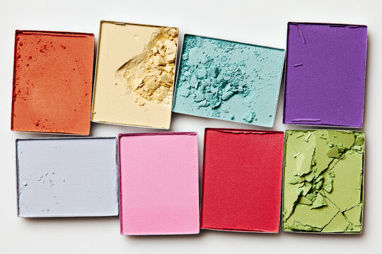 Colored eyeshadow palette