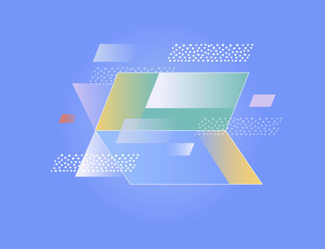 layered transparent panels &ndash; concept of digital workflow