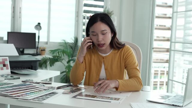 Architect could develop a concept for the design house in modern office.
