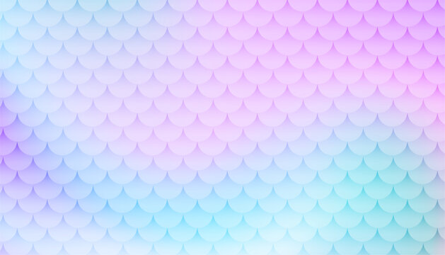 elegant soft pastel color mermaid scale pattern background design