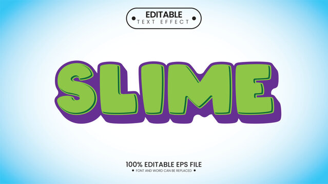 Spooky horror slime text effect with dripping green toxic goo