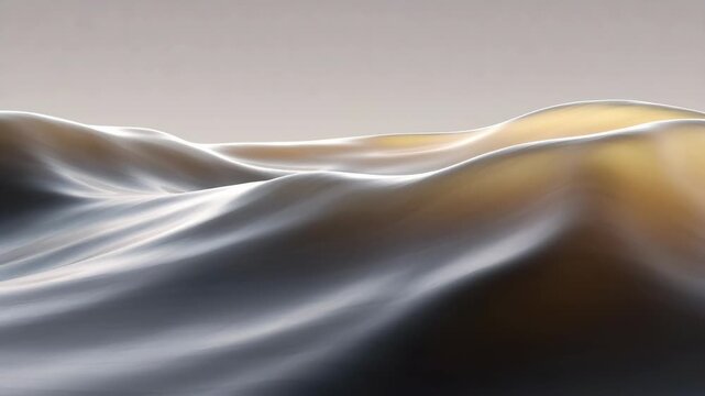 Abstract flowing dune shapes in abstract style on soft gradient background, concept of serenity and calm peace