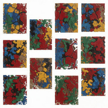 10 Plastisol Ink Texture Vintage Screenprint Overlays