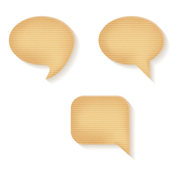 Colorful Speech Bubbles Set with Comic Chat Icons, Blank Dialogue Balloons, Communication Symbols and Vector Illustration Elements for Modern Graphic Design