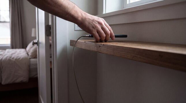 Person Leaves Charging Smartphone Outside Bedroom Before Sleep