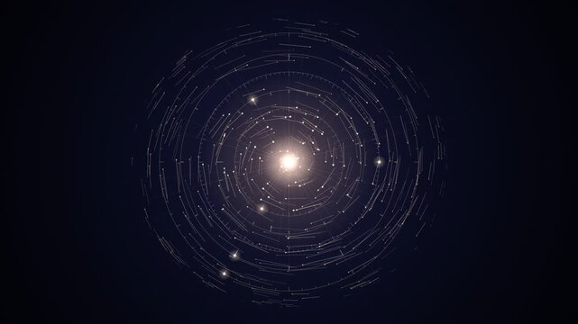 Time Vortex Clock Rings Particle Spiral Seamless Loop