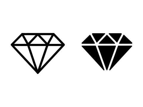 Gemstone icon vector logos series. EPS10
