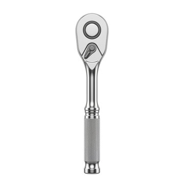 Chrome socket ratchet wrench handle mechanical hand tool