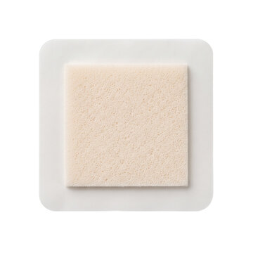 Sterile square foam wound dressing patch for skin care