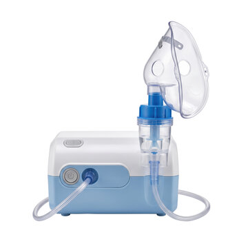 Compressor nebulizer machine with mask for respiratory therapy
