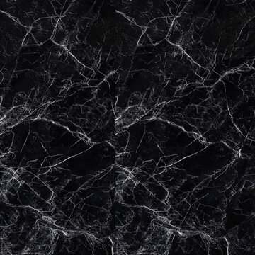 Abstract black marble texture with natural white veining for luxury design backgrounds