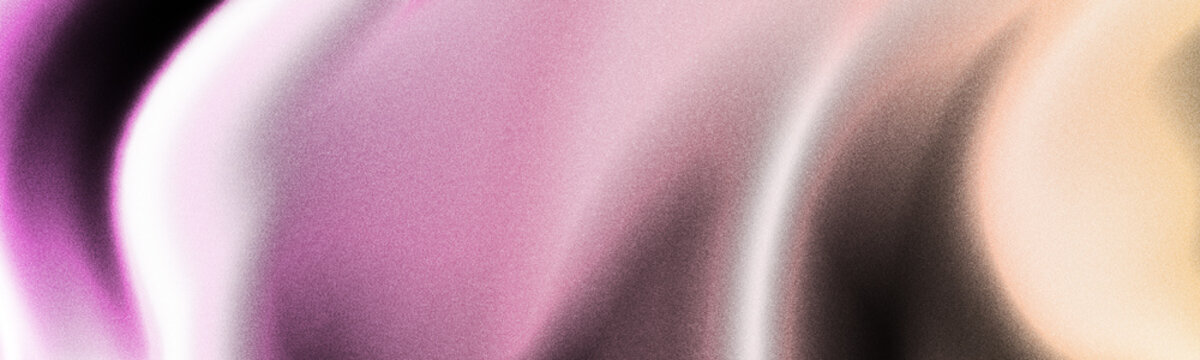 Abstract grainy blurred fluid gradient background with elegant soft pink purple and beige liquid silk folds for modern web design