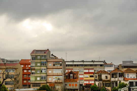 Porto, North Region, Portugal - May 8, 2025 : apartments in the city center